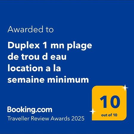 Duplex 1 Mn Plage De Trou D Eau Location A La Semaine Minimum La Saline Les Bains Exterior photo